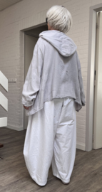 Moonshine katoen A-lijn blazer met capuchon  apart/in meerdere kleuren