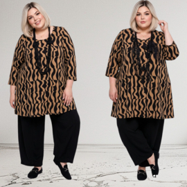 Naveed oversized viscose mix A-lijn tuniek stretch