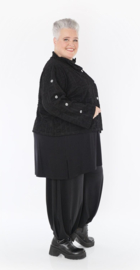 AKH viscose winter blazer jacquardkwaliteit zwart/stretch