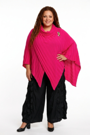 Italia Moda oversized gebreide top/poncho stretch/in meerdere kleuren