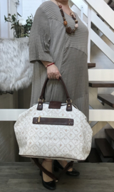 Giulia Pieralli luxe designer dames handtas ecru glamour bag