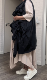 Vincenzo Allocca oversized A-lijn mouwloze vest zwart