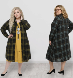 Zedd Plus viscose A-lijn hemd/tuniek/vest  met zakken/in meerdere kleuren