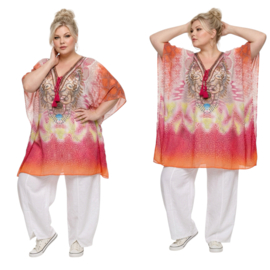 ONE OF A KIND  viscose zomer poncho/tuniek