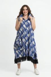 AKH viscose  A-lijn jurk/hemd/blazer stretch