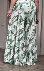 ITALY Mode jersey viscose  wijde broek apart /zeer rekbaar