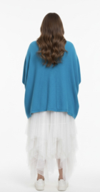 ITALIA oversized viscose mix gebreide top/in meerdere kleuren