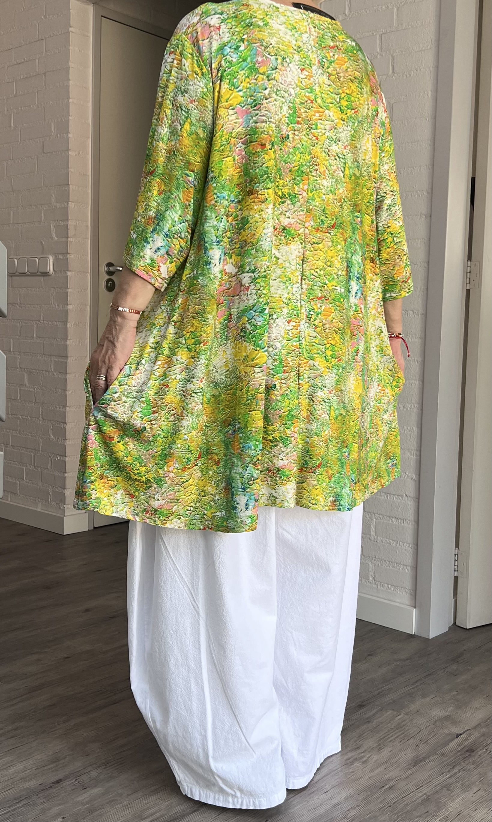 Naveed  oversized viscose jersey A-lijn jurk stretch