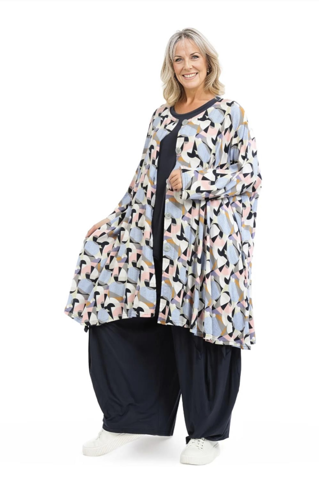 AKH viscose oversized A-lijn blouse/tuniek