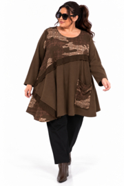 New Collection katoen A-lijn  tuniek stretch  /in meerdere kleuren