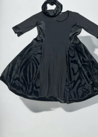 Vincenzo Allocca oversized katoen ballonjurk van een mix van fluweel en tule apart 