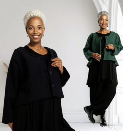 AKH oversized A-lijn blazer/vest apart stretch/in meerdere kleuren