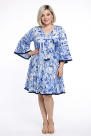 ORIENTIQUE Australian katoen A-lijn jurk