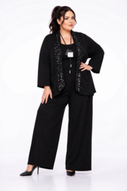 ITALIA MODA oversized viscose crepe vest/blazer met pailetten/in meerdere kleuren