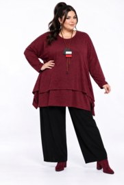 ITALIA  oversized viscose winter jersey mix tuniek apart/stretch /in meerdere kleuren