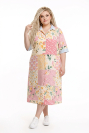 Kiwi viscose jurk/hemd /in meerdere kleuren