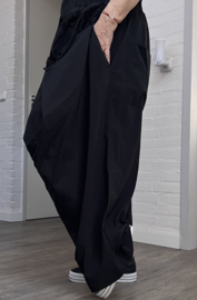 dYb oversized viscose broek zwart apart  stretch