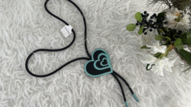 Paris Fashion design jewellery rubber collier
