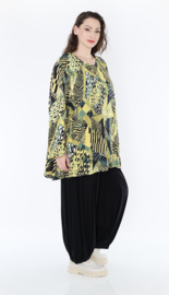 AKH oversized jersey viscose  mix A-lijn tuniek apart  stretch
