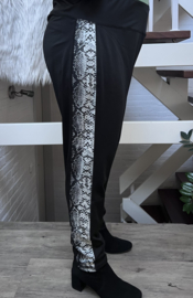 ITALIA legging met bis /zwart ( extra groot)