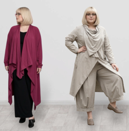 ITALIA  oversized katoen jersey tricot vest/blazer  stretch/in meerdere kleuren