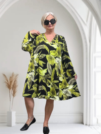 New Jersey viscose A-lijn jurk/tuniek extra wijd/ stretch