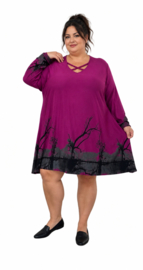 Naveed jersey jurk/tuniek met aparte decolleté stretch