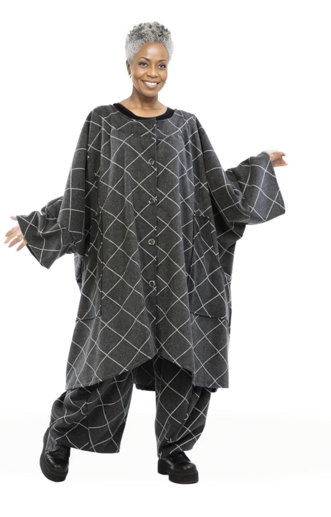 AKH viscose mix  A-lijn tussenjas /blazer stretch