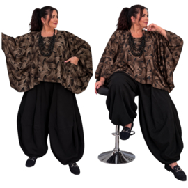 Naveed  oversized viscose punta jersey top