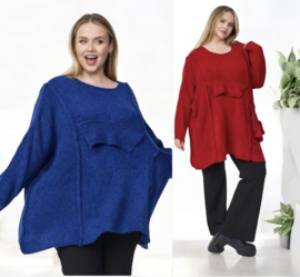 amandine oversized  super zacht bouclé gebreide top/trui /in meerdere kleuren