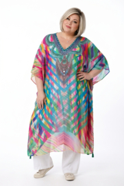 ONE OF A KIND  zomer poncho/tuniek ( extra groot)