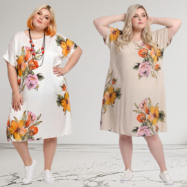ITALIA MODA oversized viscose zomer jurk /in meerdere kleuren