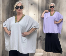 Sissy  oversized viscose top/stretch /in meerdere kleuren