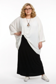 ITALIA MODA viscose tricot rok stretch/zwart 