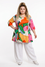 Ophilia viscose A-lijn tuniek  met aparte decolleté stretch