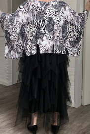 Naveed  oversized viscose jersey top/stretch