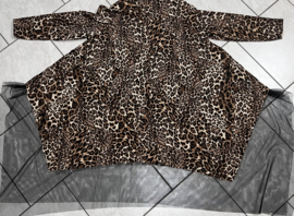 ITALIA STYLE oversized tuniek/jurk met accordeonplooien/ gevoerd met tule /stretch