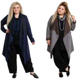 ITALIA MODA  oversized eco-suède vest  stretch/in meerdere kleuren
