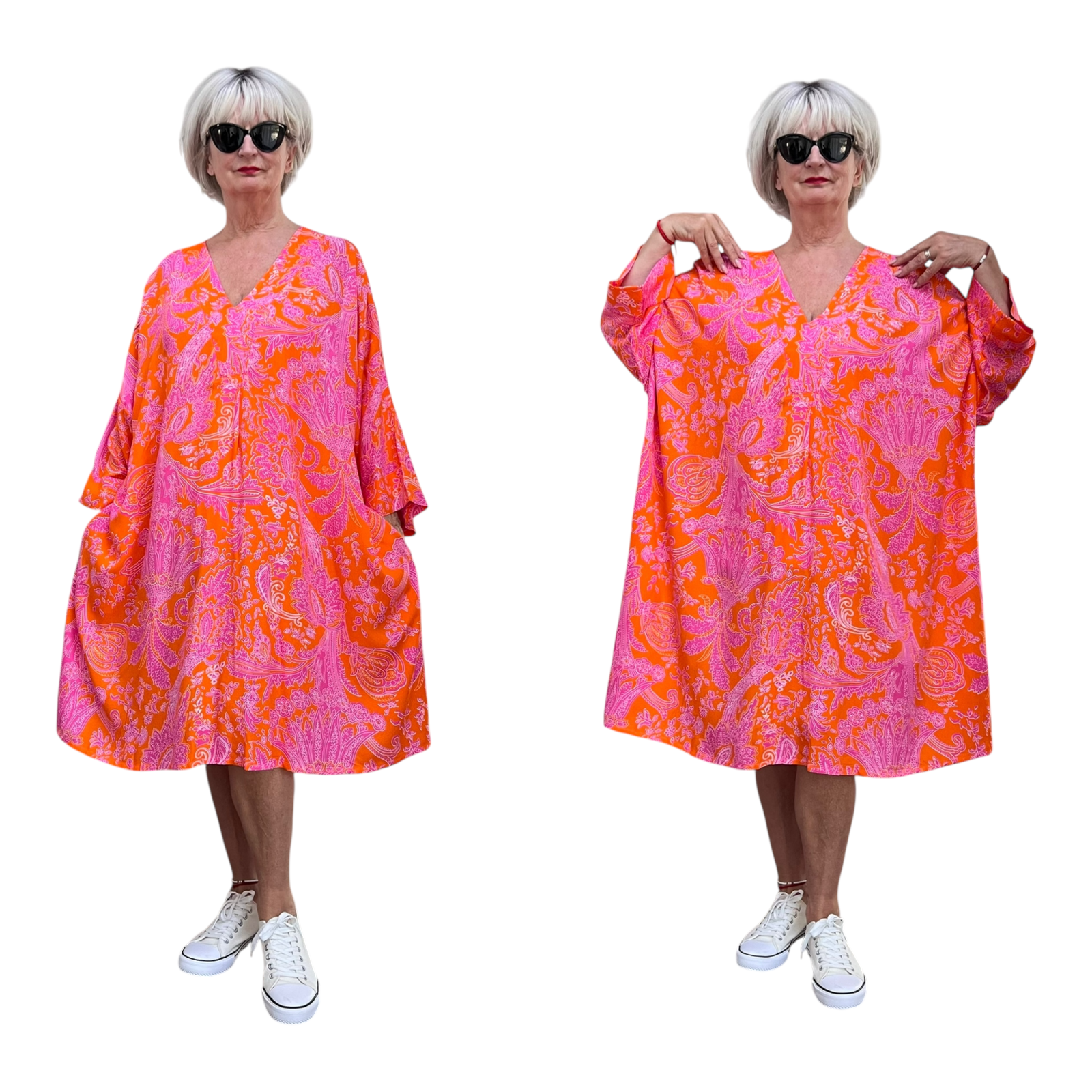 Vincenzo Allocca oversized viscose jurk/tuniek