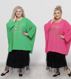 ITALIA MODA viscose tuniek/poncho /meerdere kleuren