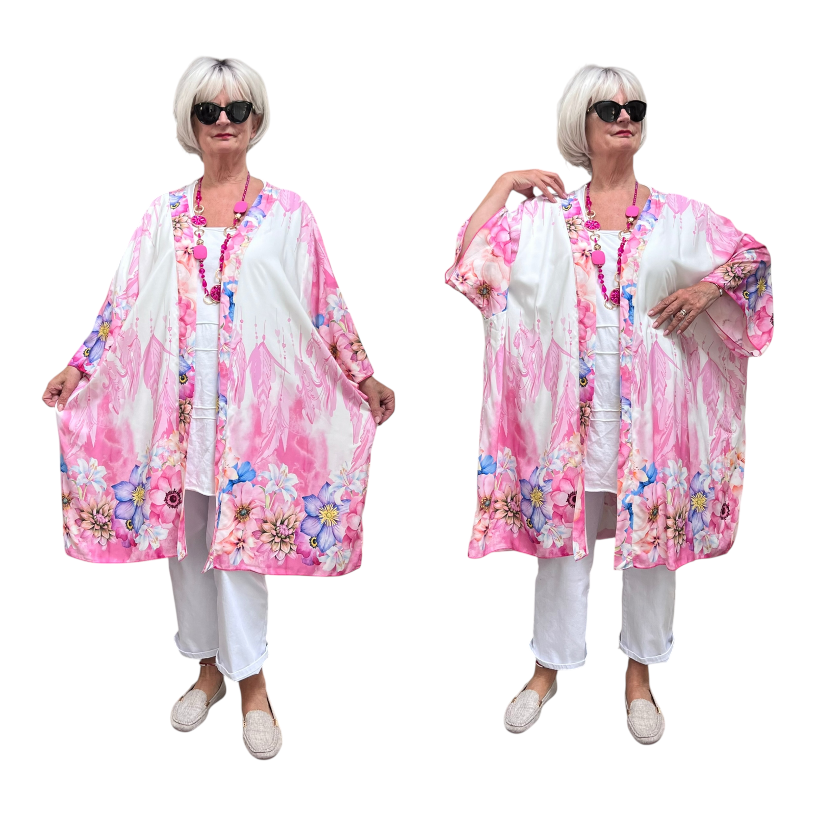 ITALIA oversized viscose zomer vest