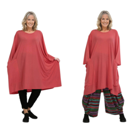 AKH oversized viscose mix  A-lijn tuniek apart stretch