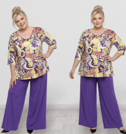 Ophilia viscose A-lijn tuniek  stretch