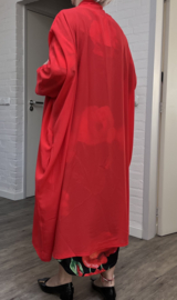 AKH oversized chique A-lijn blazer/vest met zakken apart