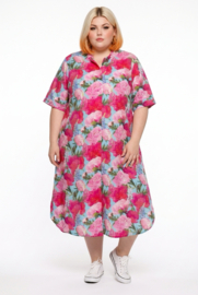 Vincenzo Allocca oversized viscose  BOHO A-lijn jurk apart
