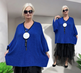ITALIA oversized acryl mix gebreide top