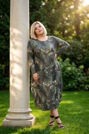 SASHA LOLA oversized viscose ballon jurk /stretch