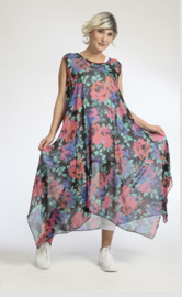 AKH oversized chique chiffon A-lijn  jurk/overjurk /tuniek apart