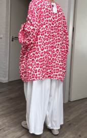 ITALIA MODA oversized katoen mousseline tuniek/top