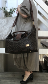 Giulia Pieralli luxe designer dames handtas bruin - Fashion glamour bag